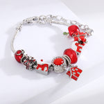 Christmas Big Hole Beaded Bracelet