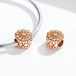 Rose gold S925 silver bead plating