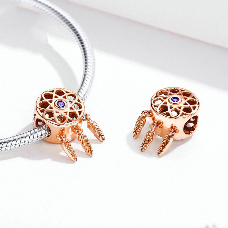 Rose gold S925 silver bead plating