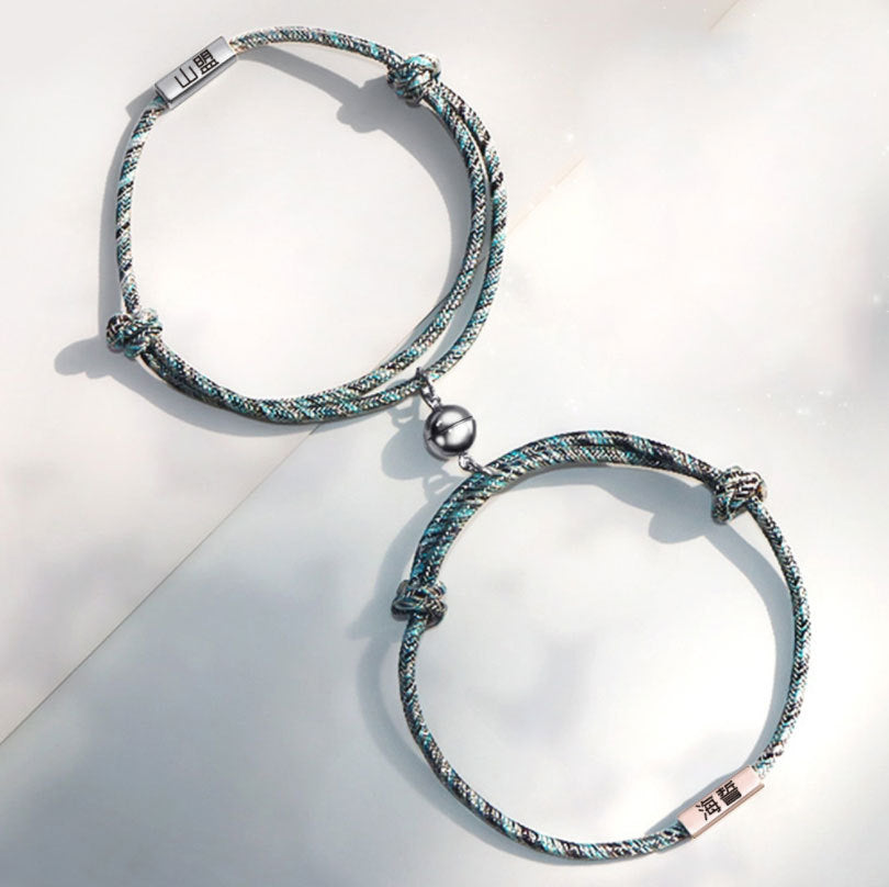 Magnetic Attraction Couples Bracelet