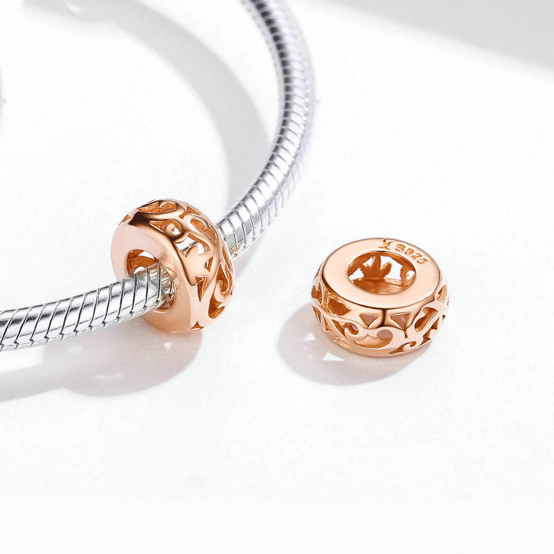 Rose gold S925 silver bead plating