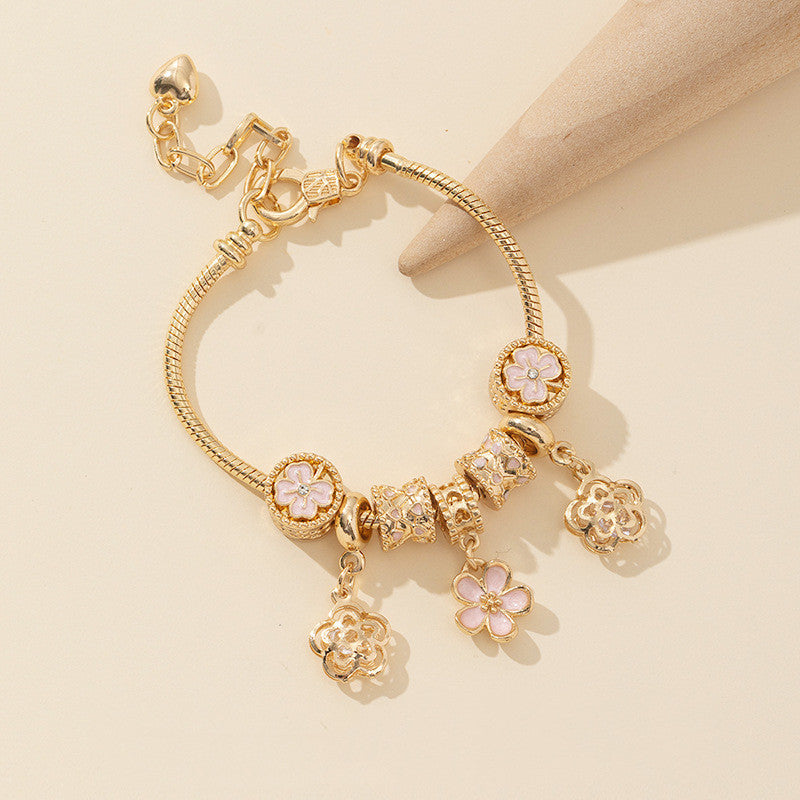 Fashion Bracelet Diy Floral Beads