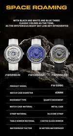 Earth World Luminous Quartz Watch