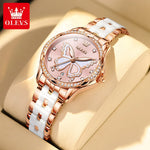 Luxury Women’s Ceramic Quartz Watch with Date