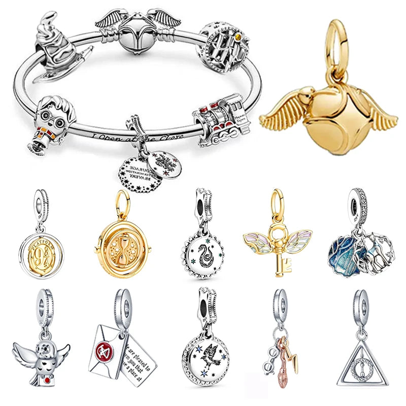 Harry Potter 925 Silver Charms for DIY & Gifts