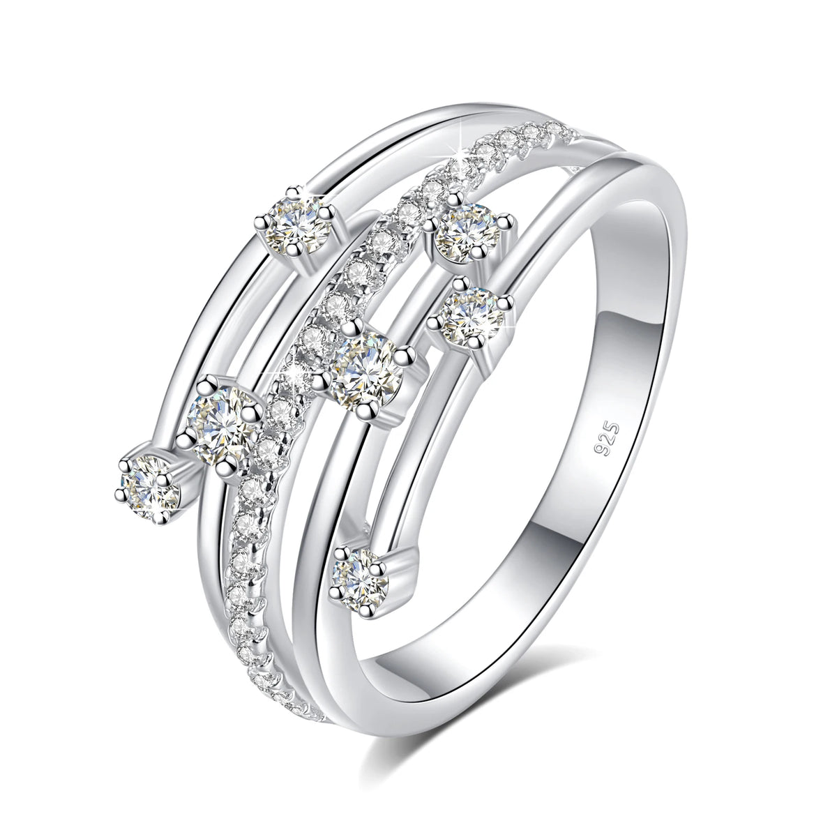 Moissanite Eternity Ring - Love and Sophistication