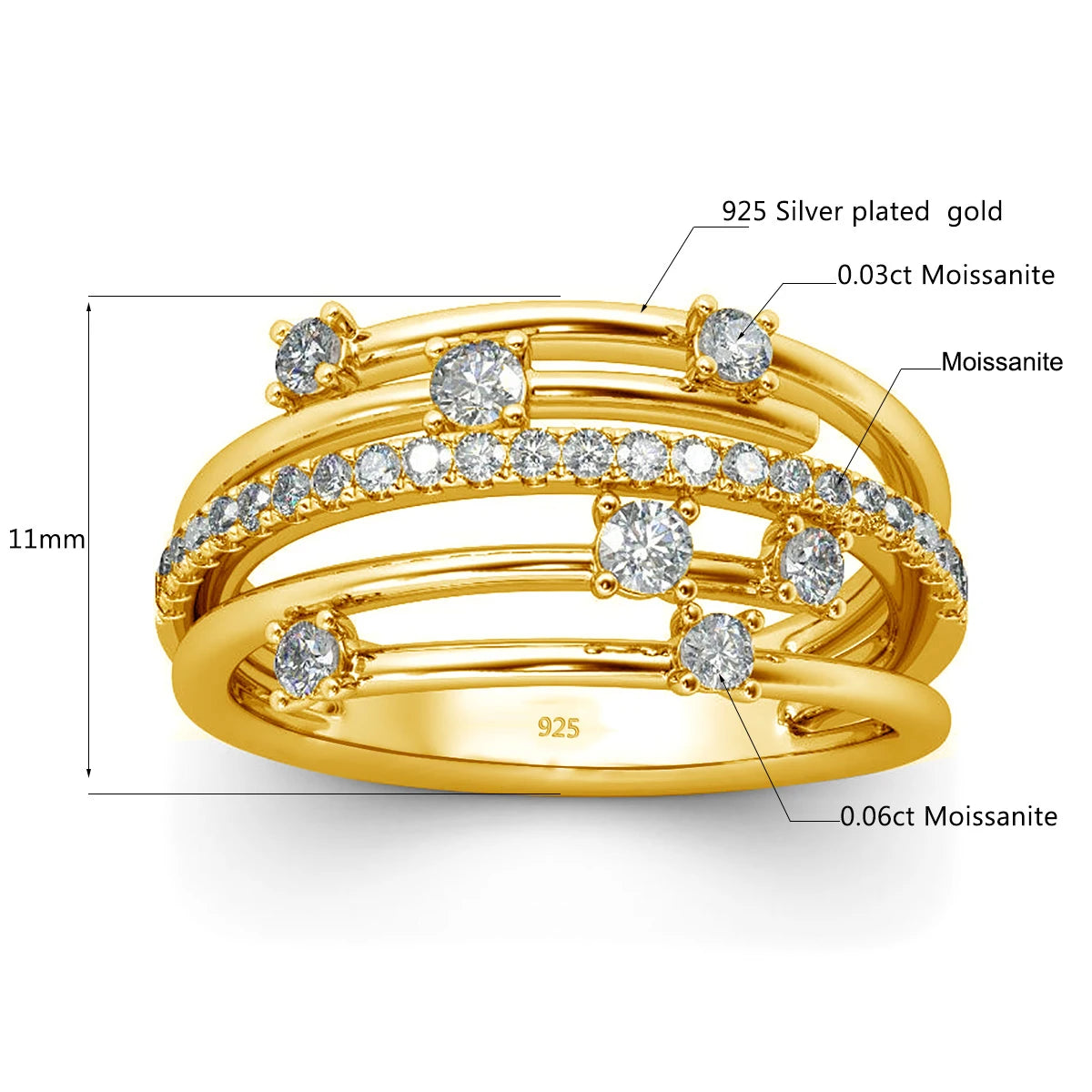 Moissanite Eternity Ring - Love and Sophistication