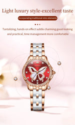 Luxury Women’s Ceramic Quartz Watch with Date