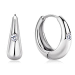 Moissanite 925 Silver Stud Earrings – Wedding Style