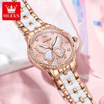 Luxury Women’s Ceramic Quartz Watch with Date