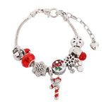 Christmas Big Hole Beaded Bracelet