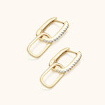 Double Ring Moissanite Earrings Earrings For Women